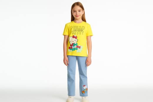 لباس دخترانه زرد