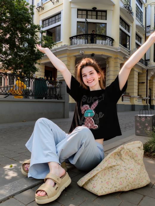 کراپ مشکی دخترانه