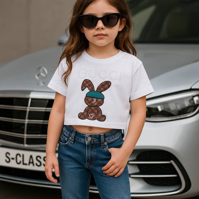 کراپ سفید دخترانه