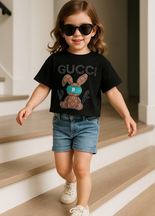 کراپ مشکی دخترانه