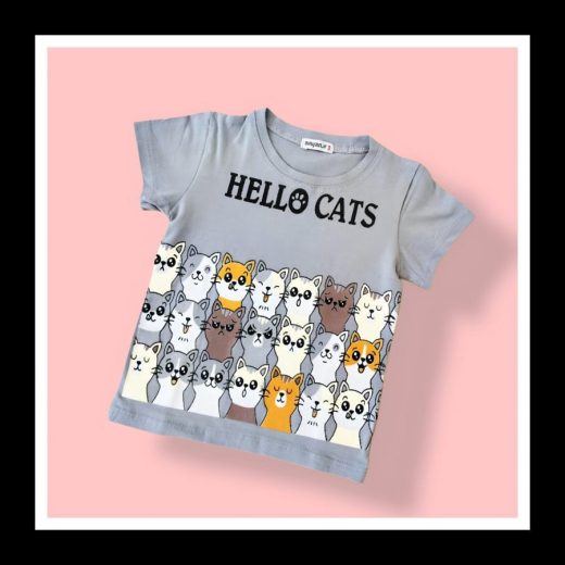 مدل لباس نوزادی تیشرت گربه ای