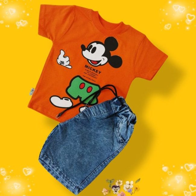 ست بلوز و شورتک بچه گانه میکی موس