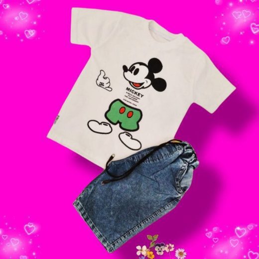 ست بلوز و شورتک بچه گانه میکی موس