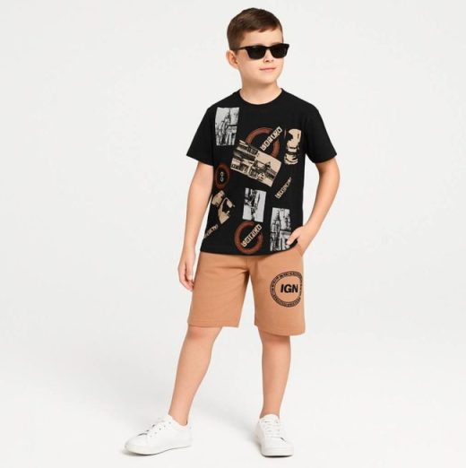 لباس مشکی و قهوه ای