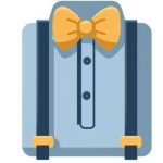 لباس تا کرده پسرانه با یک پاپیون و ساسبند